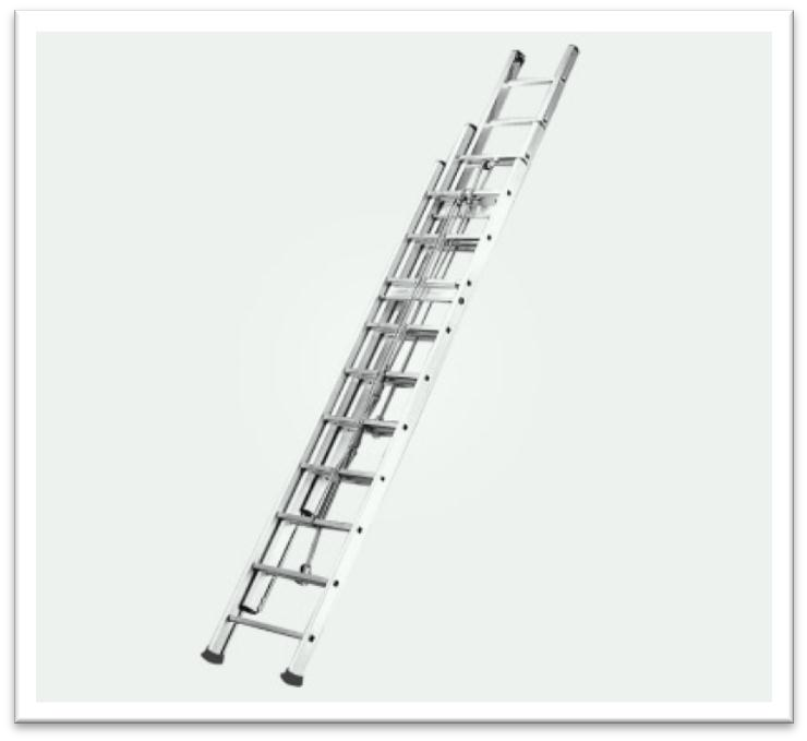 Triple Section Aluminum Ladder